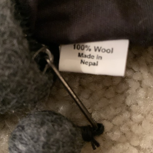 Wild Woolies 100% Wool Flower Power Gray Coin Purse Wallet NWOT - Picture 8 of 11